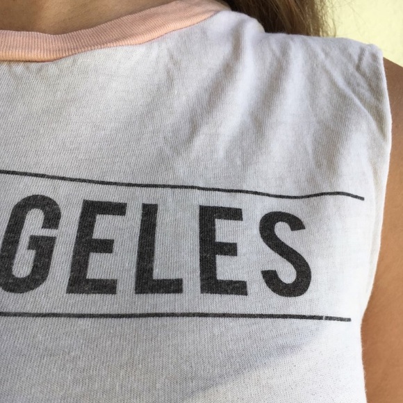 Brandy Melville Muscle Tee “Los Angeles” - Picture 3 of 4